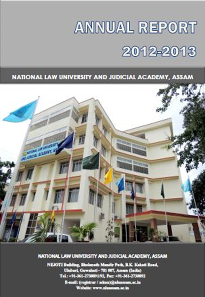Annual Report 2012-13 NLUJA Assam