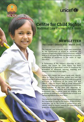 Centre for Child Rights Newsletter Vol 1 Issue 1