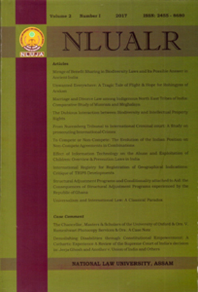 NLUA Law Review Volume 2 Number II