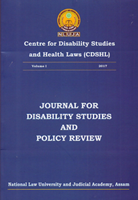 Centre for Disability Studies and Health Laws (CDSHL) Volume I 2017